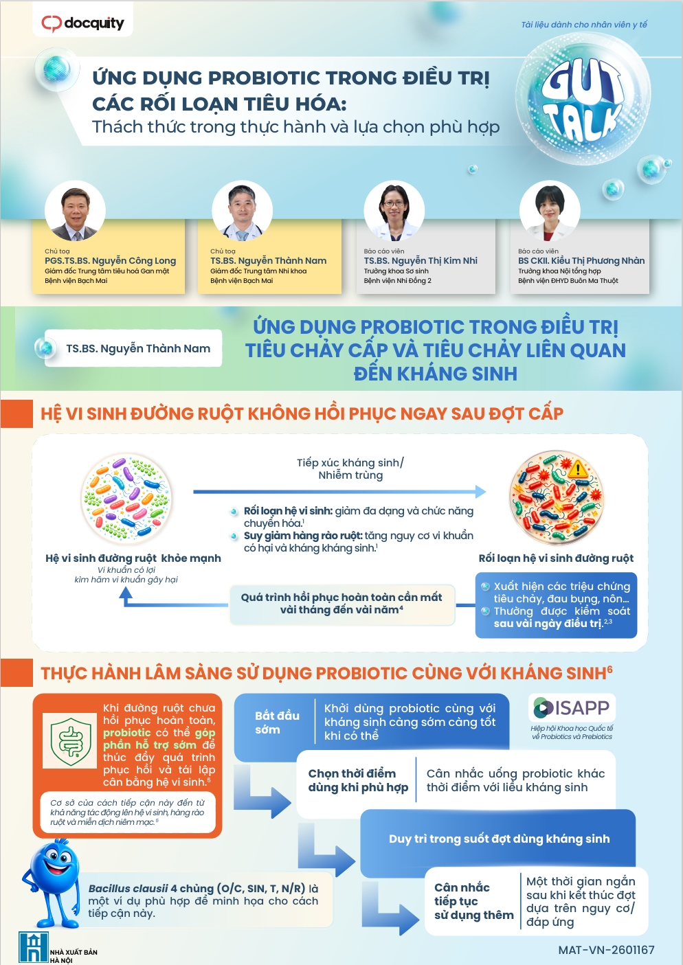 Ứng dụng probiotic trong điều trị các rối loạn tiêu hóa: Thách thức trong thực hành và lựa chọn phù hợp