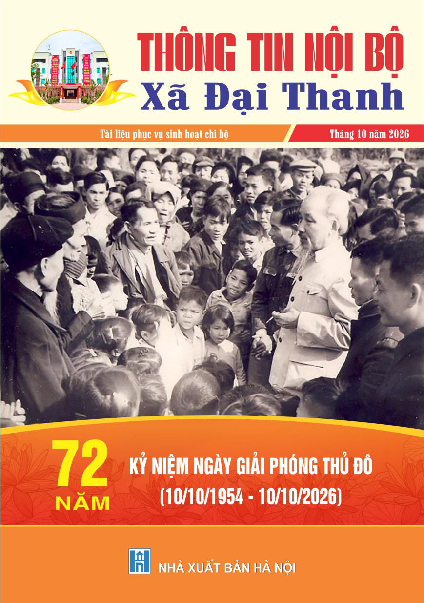 Thông tin nội bộ xã Đại Thanh tháng 10 năm 2026
