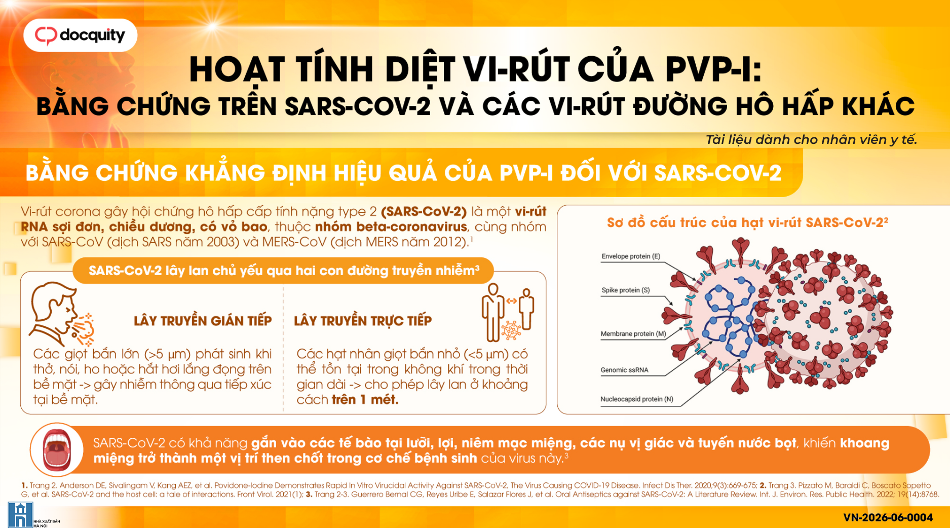 Hoạt tính diệt virus của pvp-i bằng chứng trên SARS-COV-2 và các vi-rút đường hô hấp khác