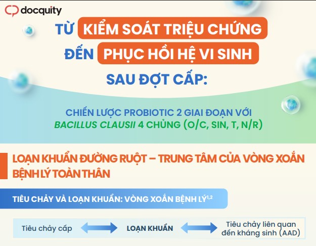 Từ kiểm soát triệu chứng đến phục hồi hệ vi sinh sau đợt cấp