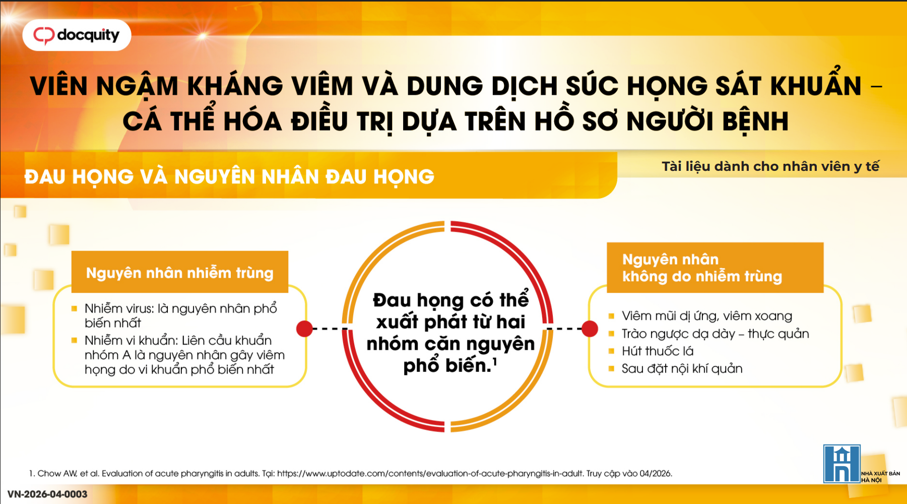 Viên ngậm kháng viên và dung dịch súc họng sát khuẩn - Cá thể hóa điều trị dựa trên hồ sơ người bệnh