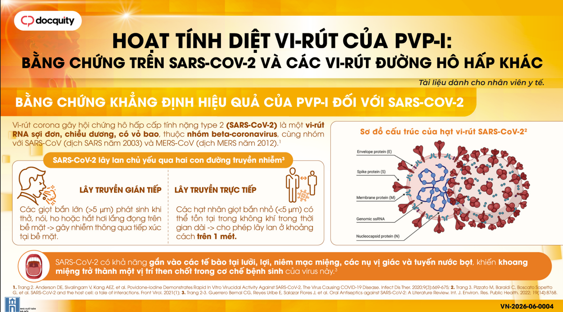 Hoạt tính diệt vi-rút của PVP-I: Bằng chứng trên SARS-COV-2 và các vi-rút đường hô hấp khác