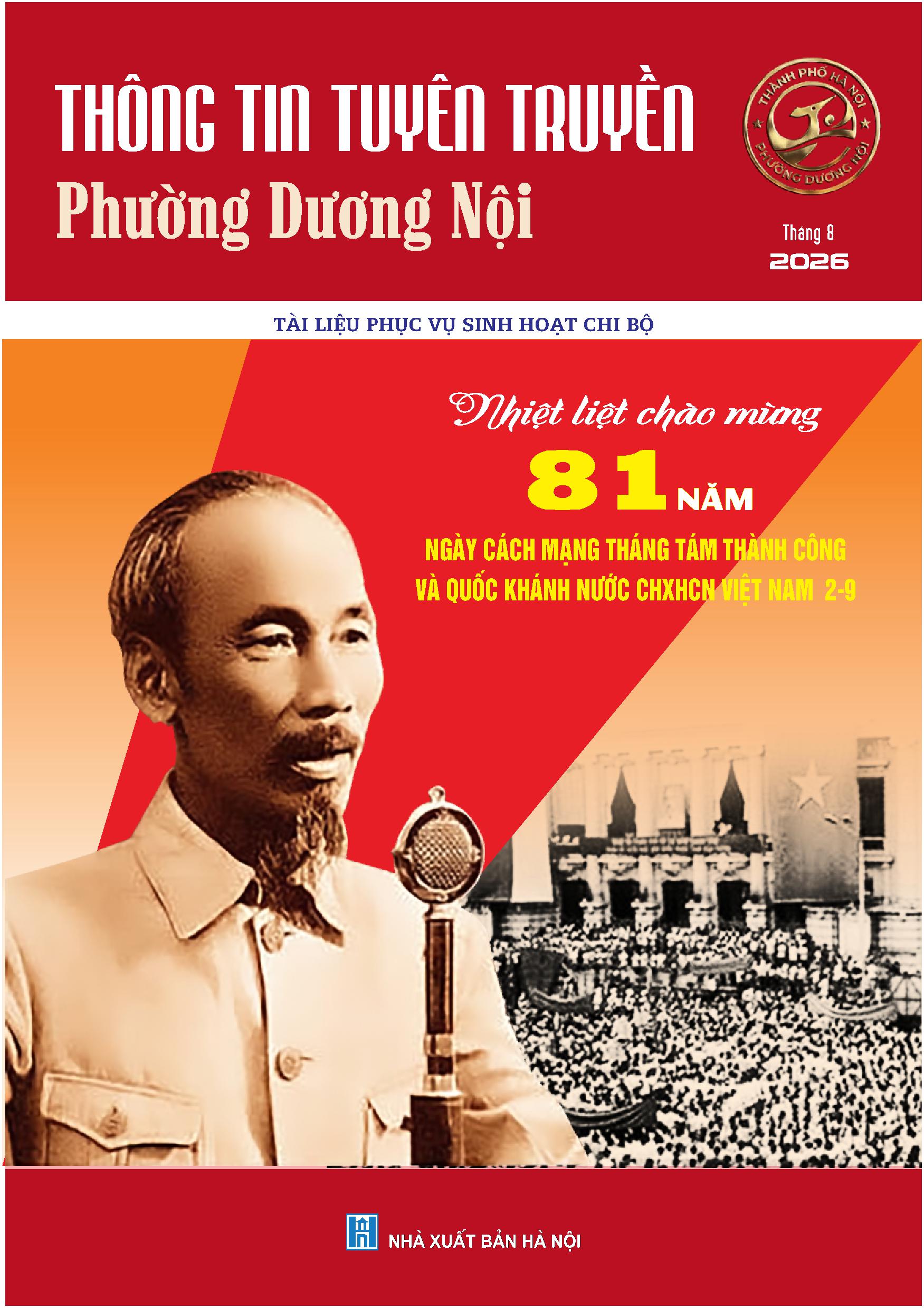 Thông tin tuyên truyền
Phường Dương Nội tháng 8 năm 2026
