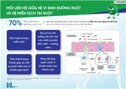 Mối liên hệ giữa hệ vi sinh đường ruột và hệ miễn dịch tại ruột